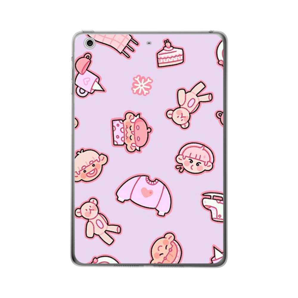 Pink Stickers Apple iPad 10.2 Clear Case