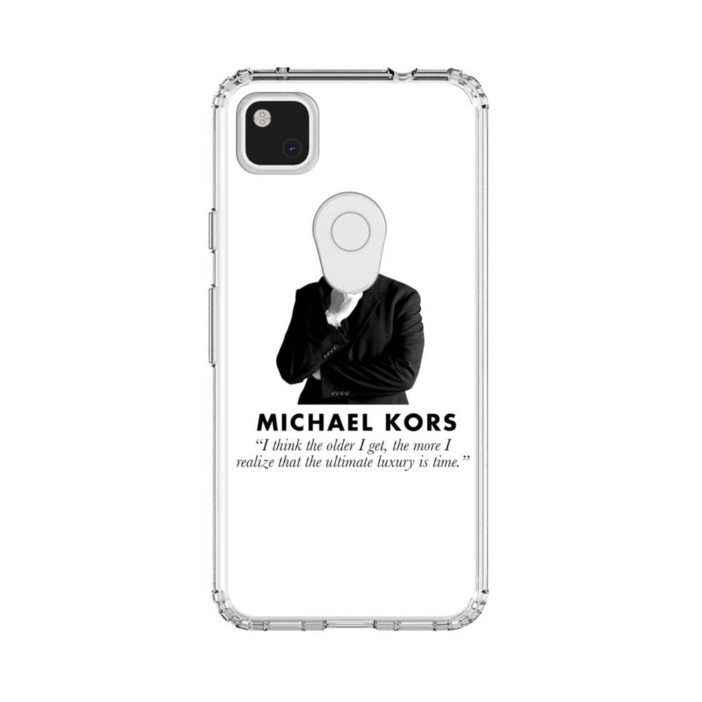 Ultimate Luxury Is Time Michael Kors Quote Google Pixel 4a Clear Case | Case -Custom