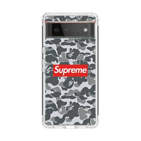 Supreme Bape Brown Camo OnePlus 9 Pro Clear Case