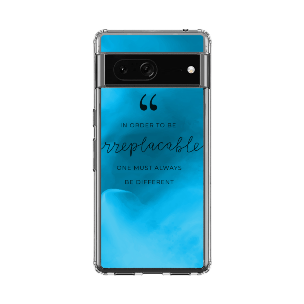 Coco Chanel Inspirational Quote Irreplaceable Google Pixel 7 Clear Case