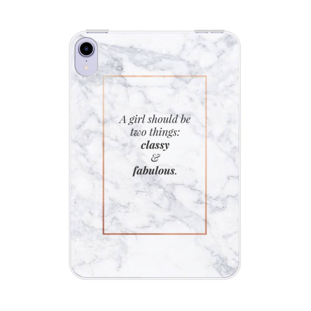 Coco Chanel Quote Classy And Fabulous iPad mini (2021) Clear Case