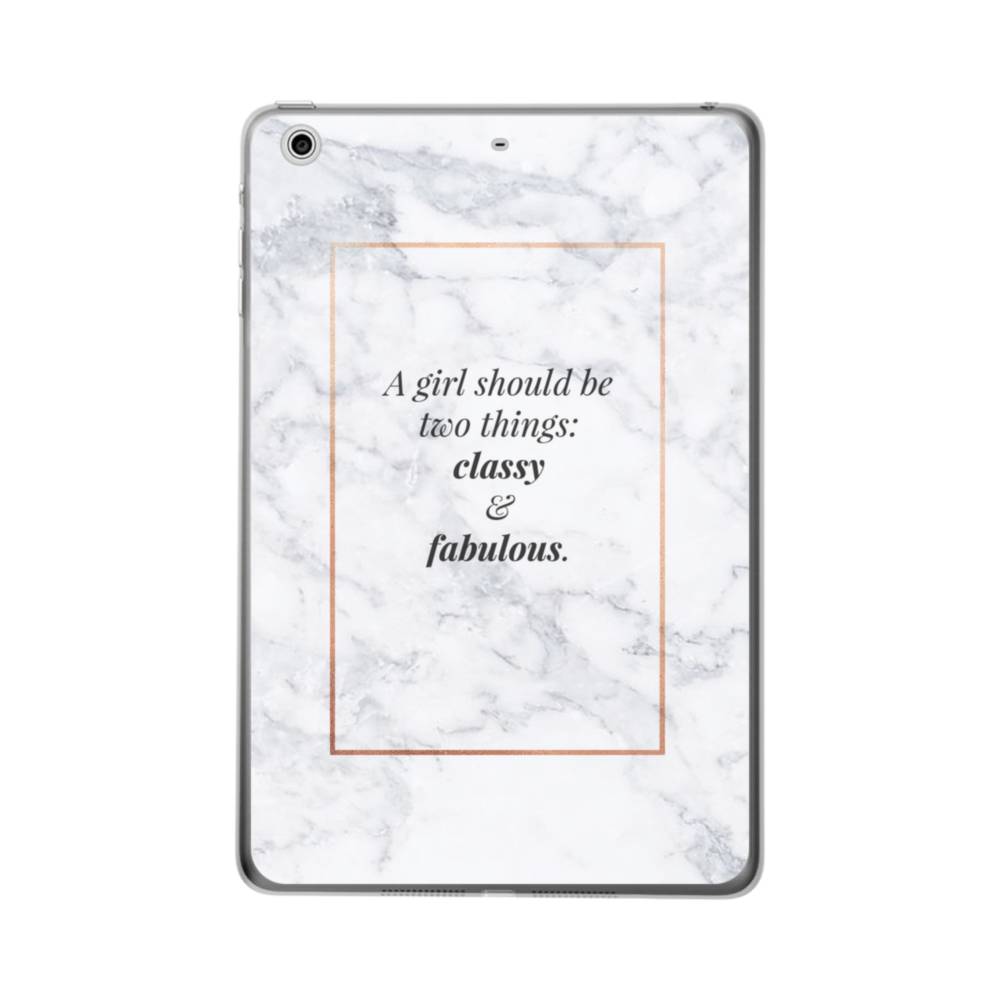 Coco Chanel Quote Classy And Fabulous iPad mini 3/2/1 Clear Case