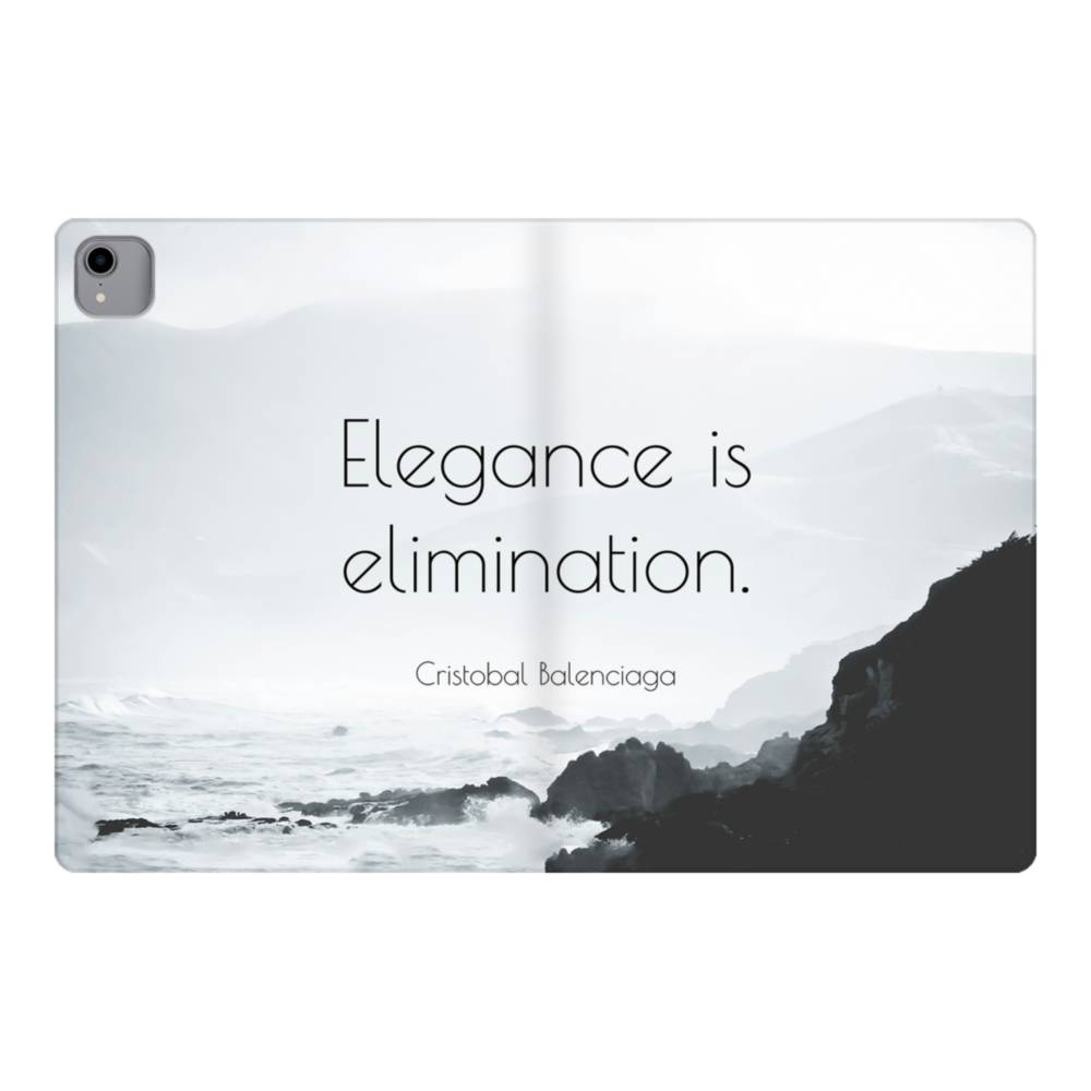 Cristobal Balenciaga Quote Elegance Is iPad Pro 12.9 (2018) Folio (Smart Folio) | Case-Custom