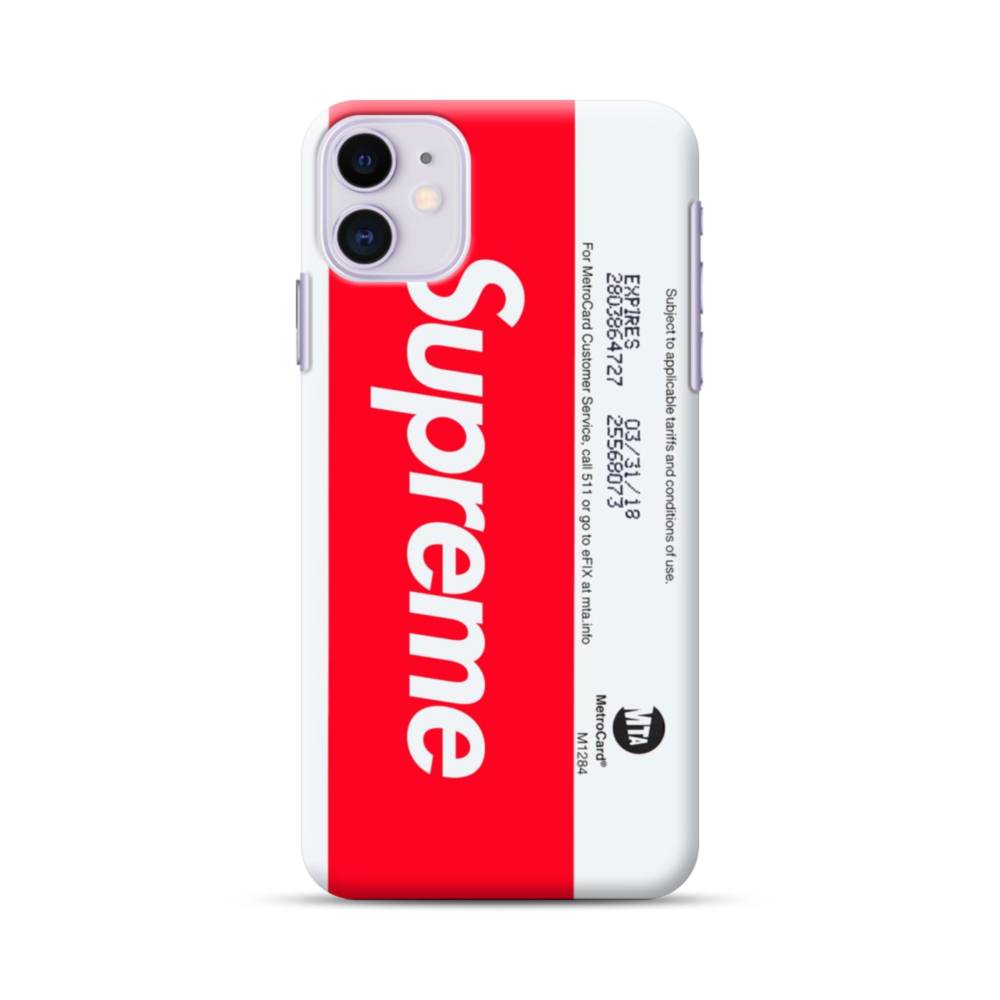 Supreme New York Metro Card Iphone 11 Case Case Custom