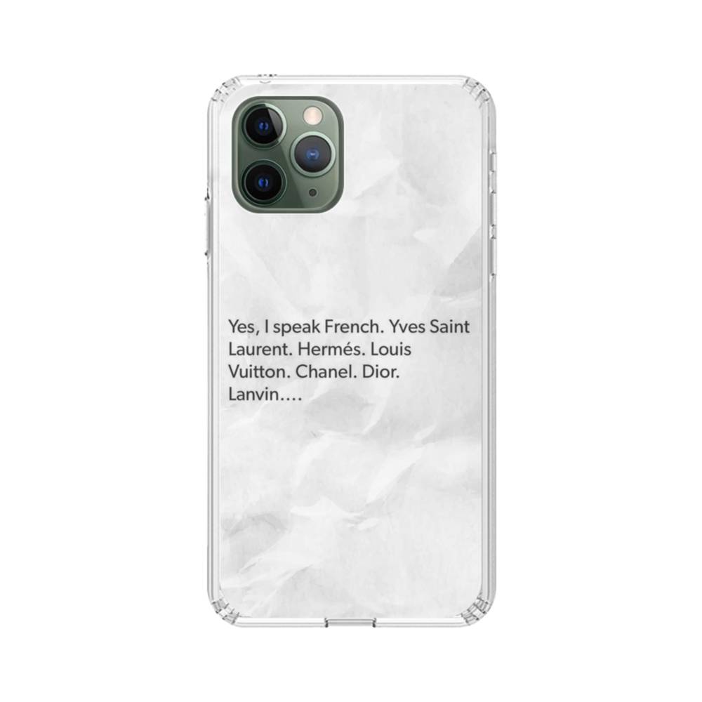 I Speak French iPhone 11 Pro Max Clear Case
