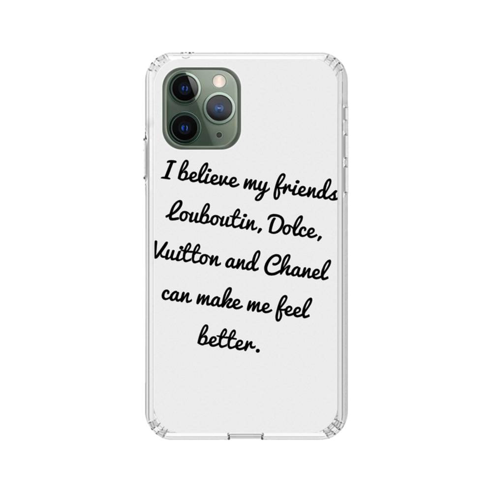 Chanel Is My Friend iPhone 11 Pro Max Clear Case | Case-Custom
