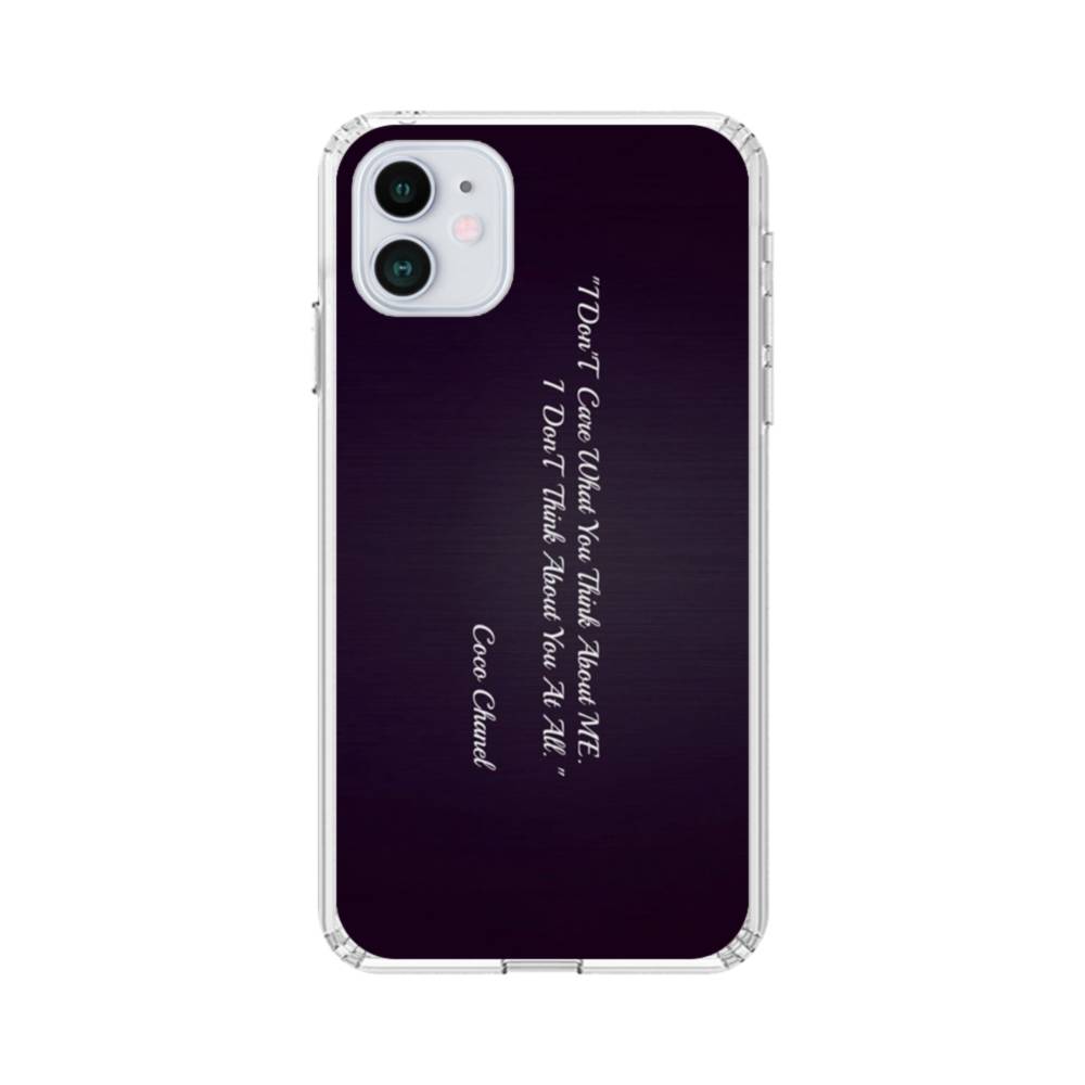 Coco Chanel iPhone 12 Mini Clear Case