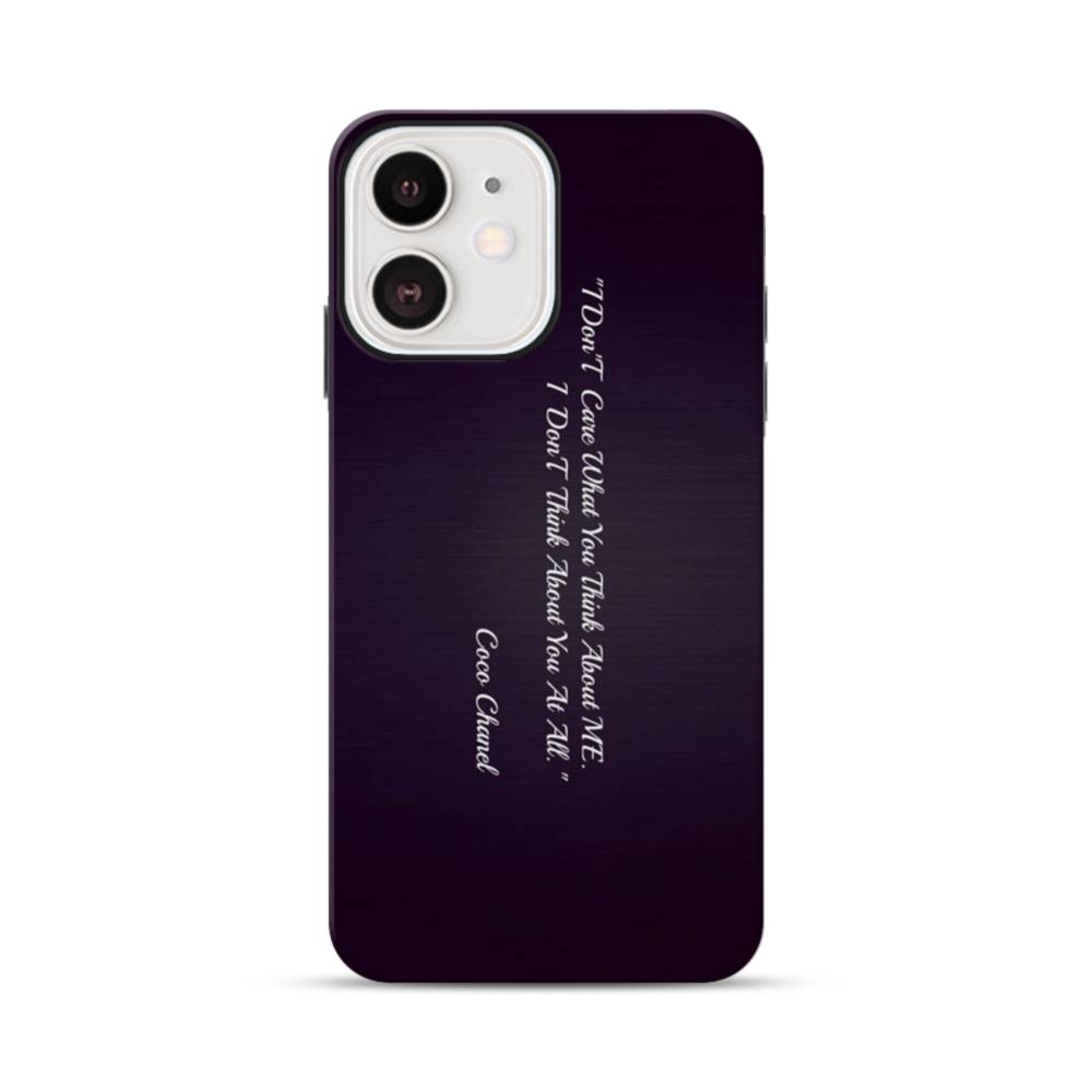Purple Chanel iPhone 12 Mini Case