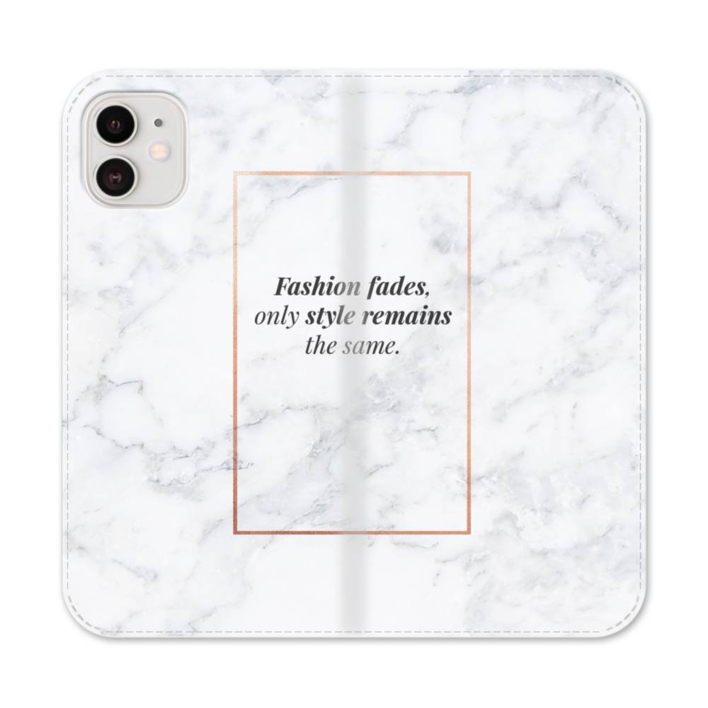 Coco Chanel Quote Fashion Fades iPhone 12 Mini Flip Case