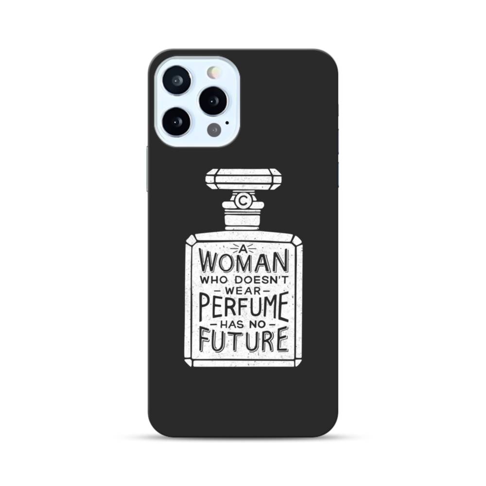 Drawing Perfume Bottle With Coco Chanel Quote Iphone 12 Pro Case Case Custom
