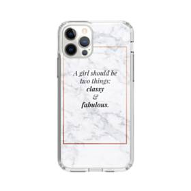Coco Chanel Quote Classy And Fabulous iPhone 12 Pro Max Clear Case