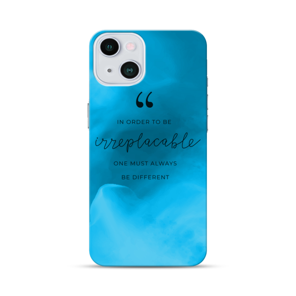 Coco Chanel Inspirational Quote Irreplaceable iPhone 13 Case