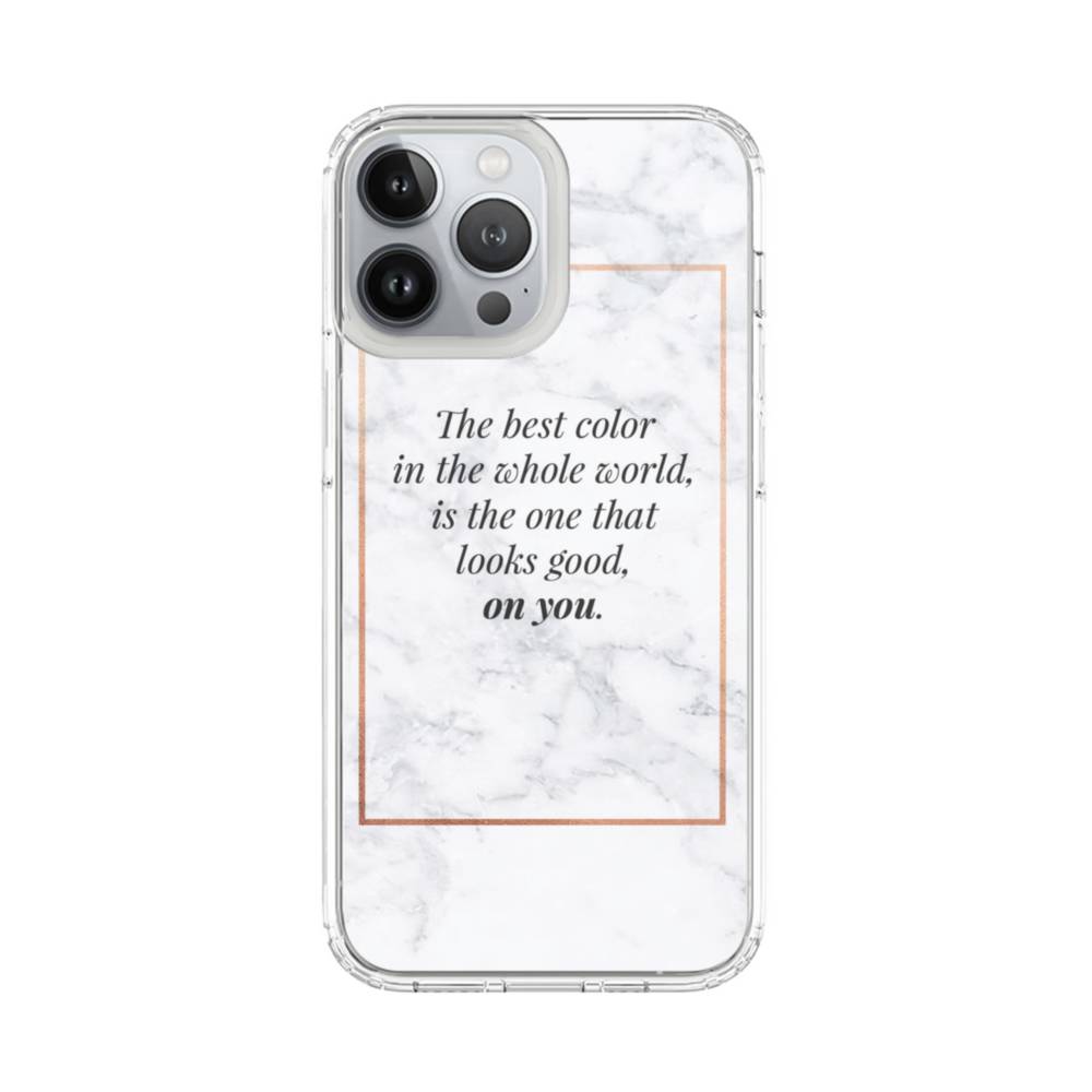 Coco Chanel Best Quote About Color iPhone 13 Pro Max Clear Case