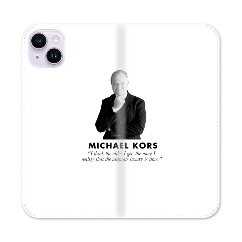 Ultimate Luxury Is Time Michael Kors Quote iPhone 14 Plus Flip Case | Case -Custom