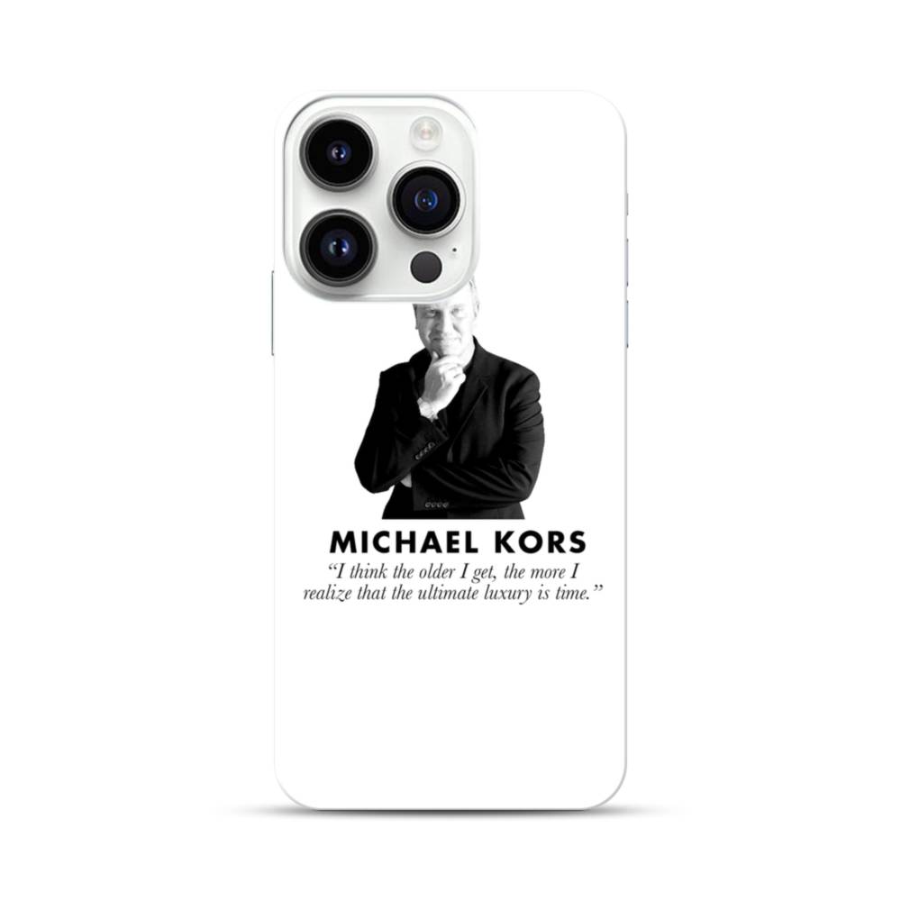 Ultimate Luxury Is Time Michael Kors Quote iPhone 14 Pro Case | Case-Custom