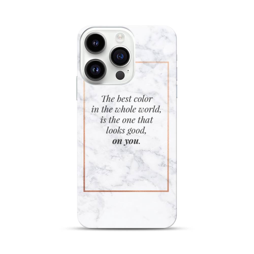 Coco Chanel Best Quote About Color iPhone 14 Pro Case