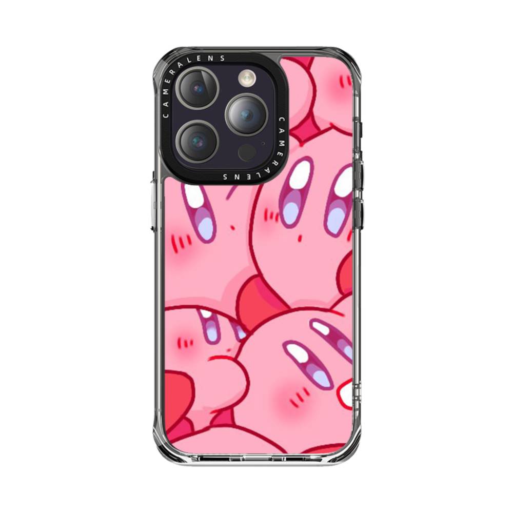 Pink Kirby iPhone 14 Pro Max Clear Case