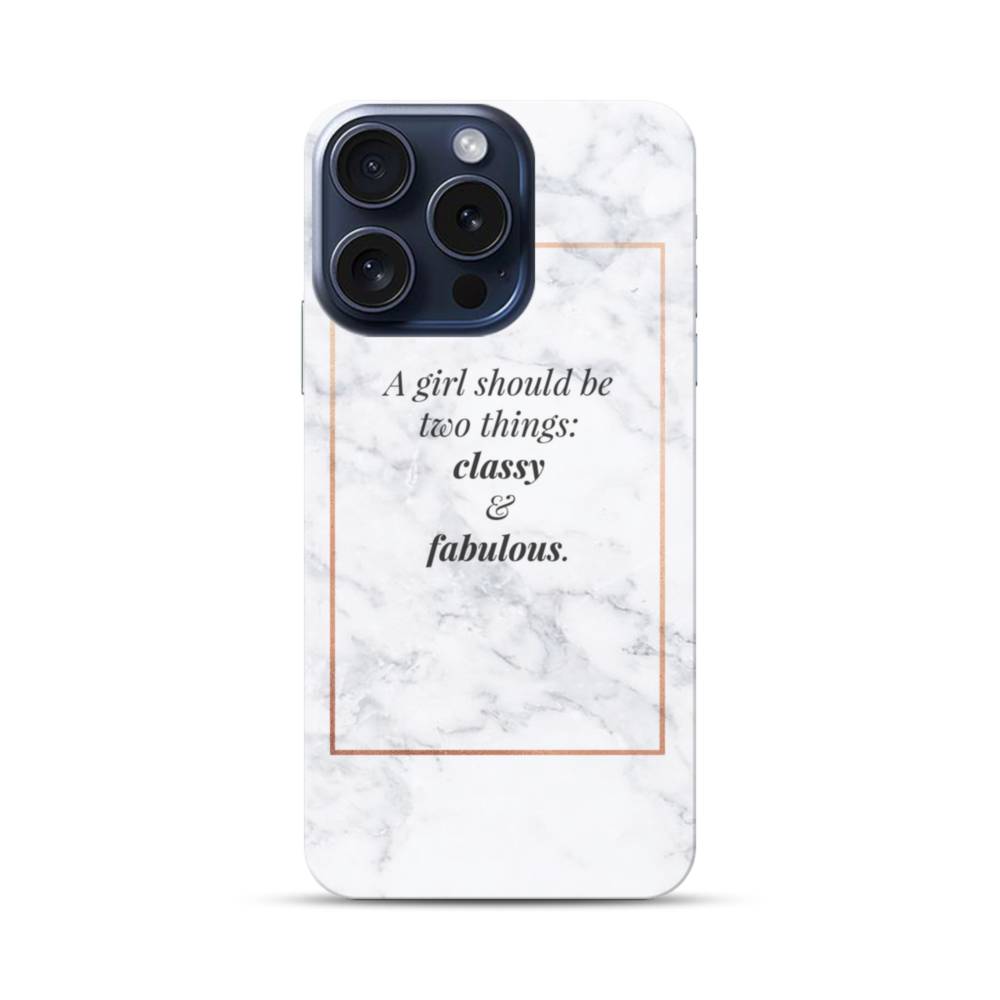 Coco Chanel Quote Classy And Fabulous iPhone 15 Pro Case