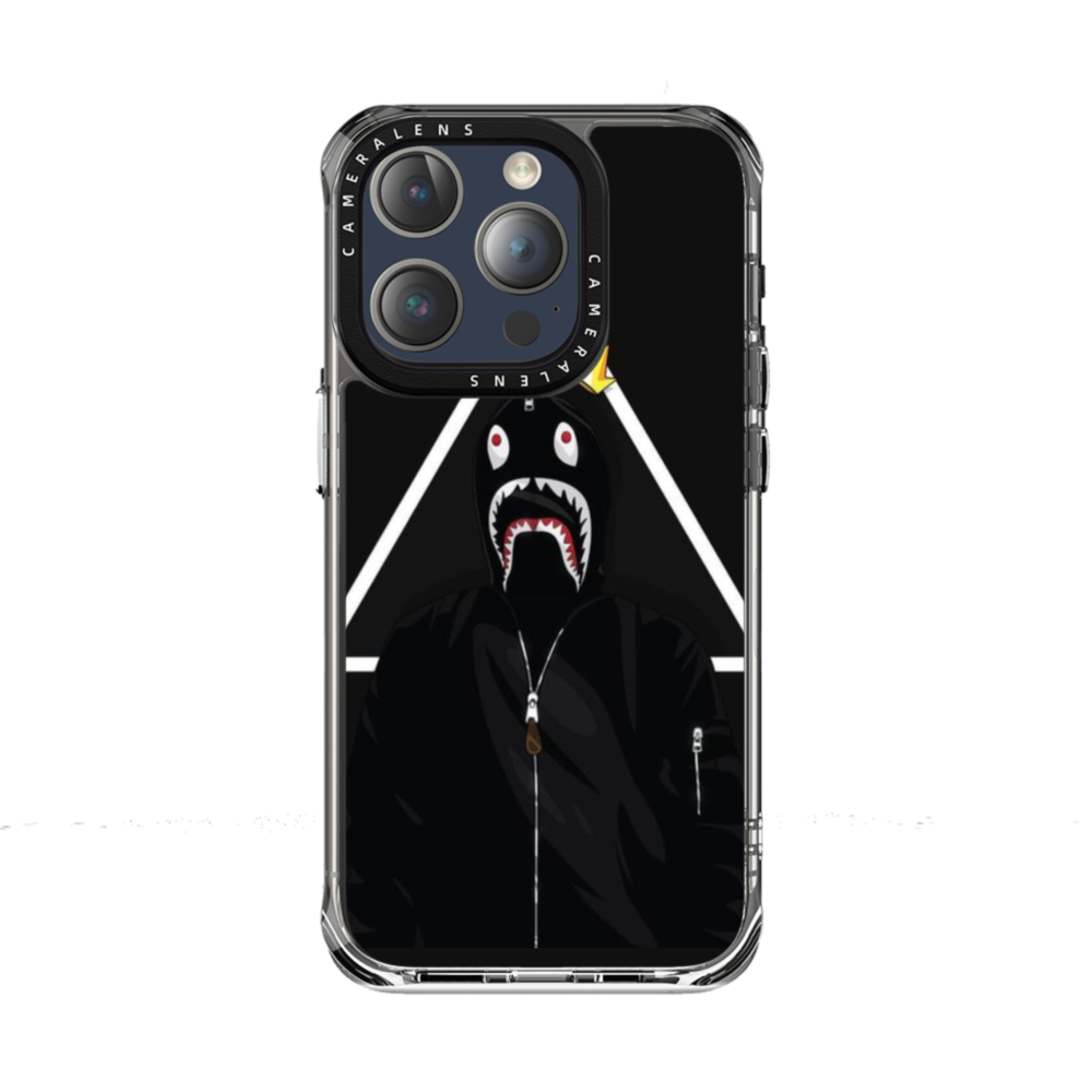 LV Bape iPhone 15 Pro Clear Case
