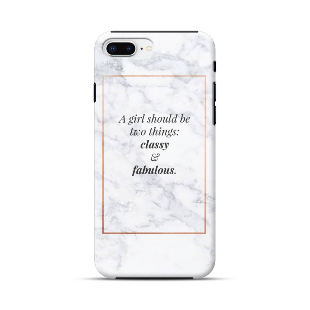 genetisk lavendel Støt Coco Chanel Quote Classy And Fabulous iPhone 7 Plus Defender Case | Case -Custom
