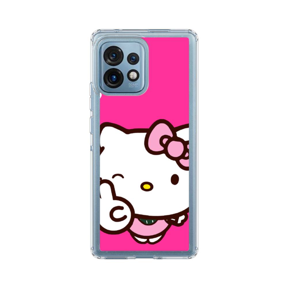 Pink Hello Kitty Motorola Moto G Play (2023) Clear Case