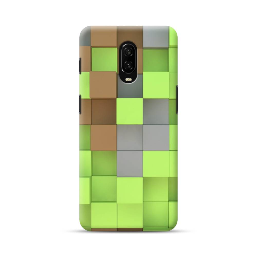 Encommium Versterker Woordenlijst Minecraft Cubes OnePlus 6T Case | Case-Custom