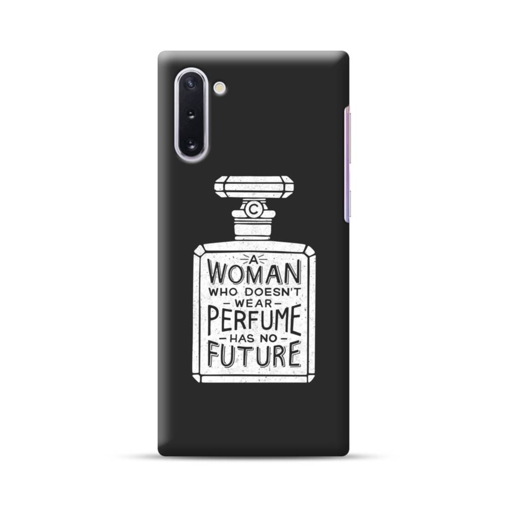 Drawing Perfume Bottle With Coco Chanel Quote Samsung Galaxy Note 10 Case