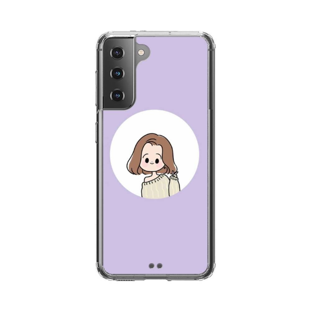 Kawaii Girl Samsung Galaxy S21 Clear Case Case Custom Kawaii Girl Samsung Galaxy S21 Clear Case Case Custom