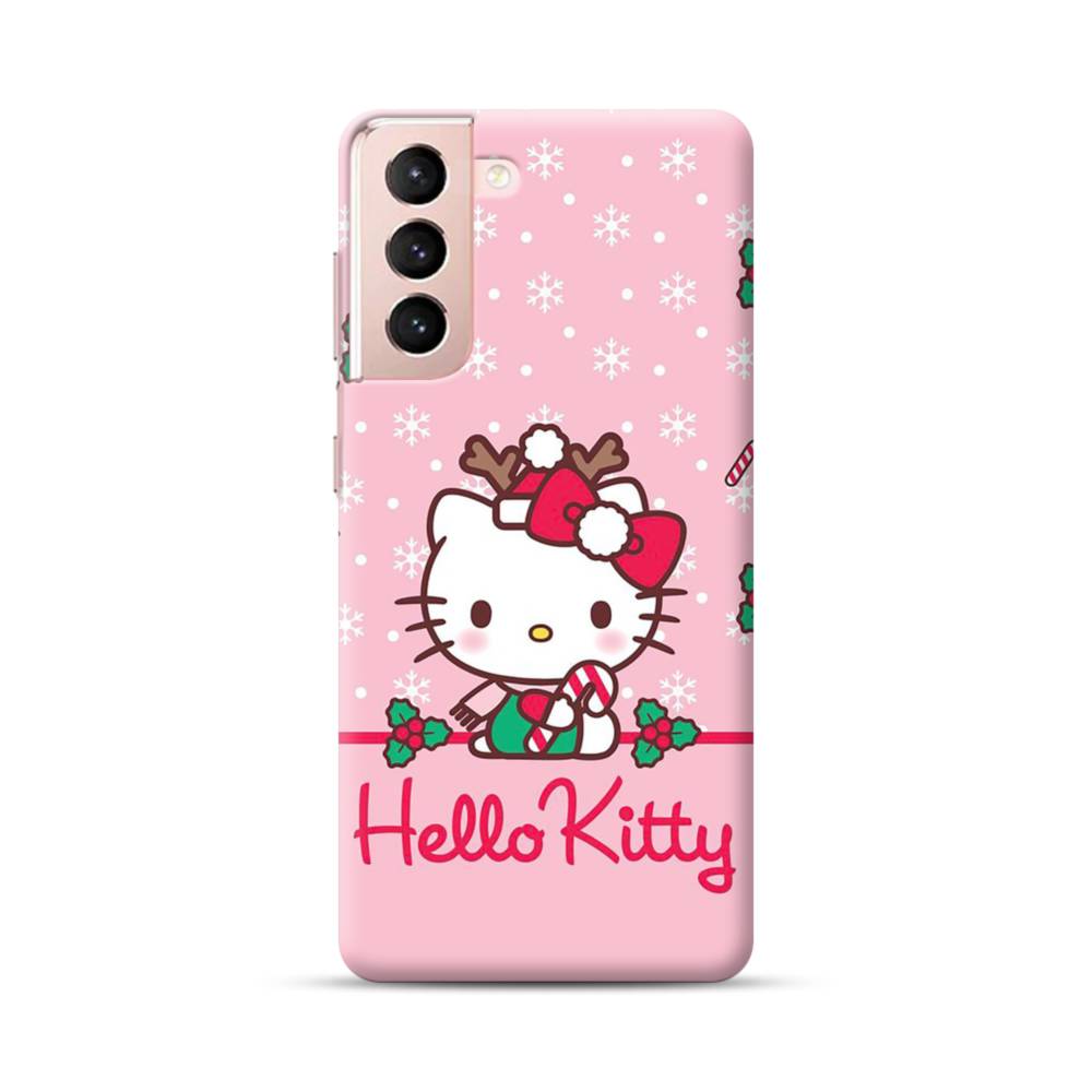 Christmas Pink Cat Samsung Galaxy S21 Plus Case Case Custom