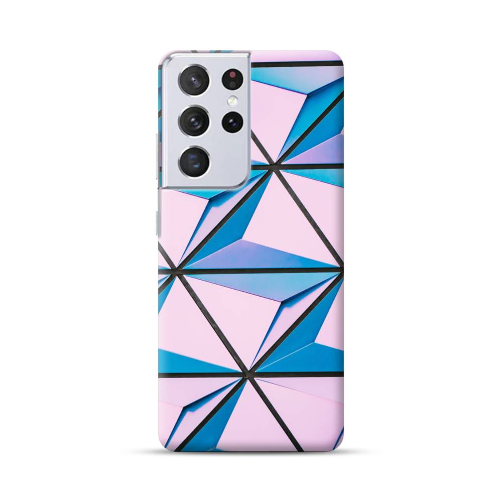 Pink 3d Shapes Samsung Galaxy S21 Ultra Case Case Custom Pink 3d Shapes Samsung Galaxy S21 Ultra Case Case Custom