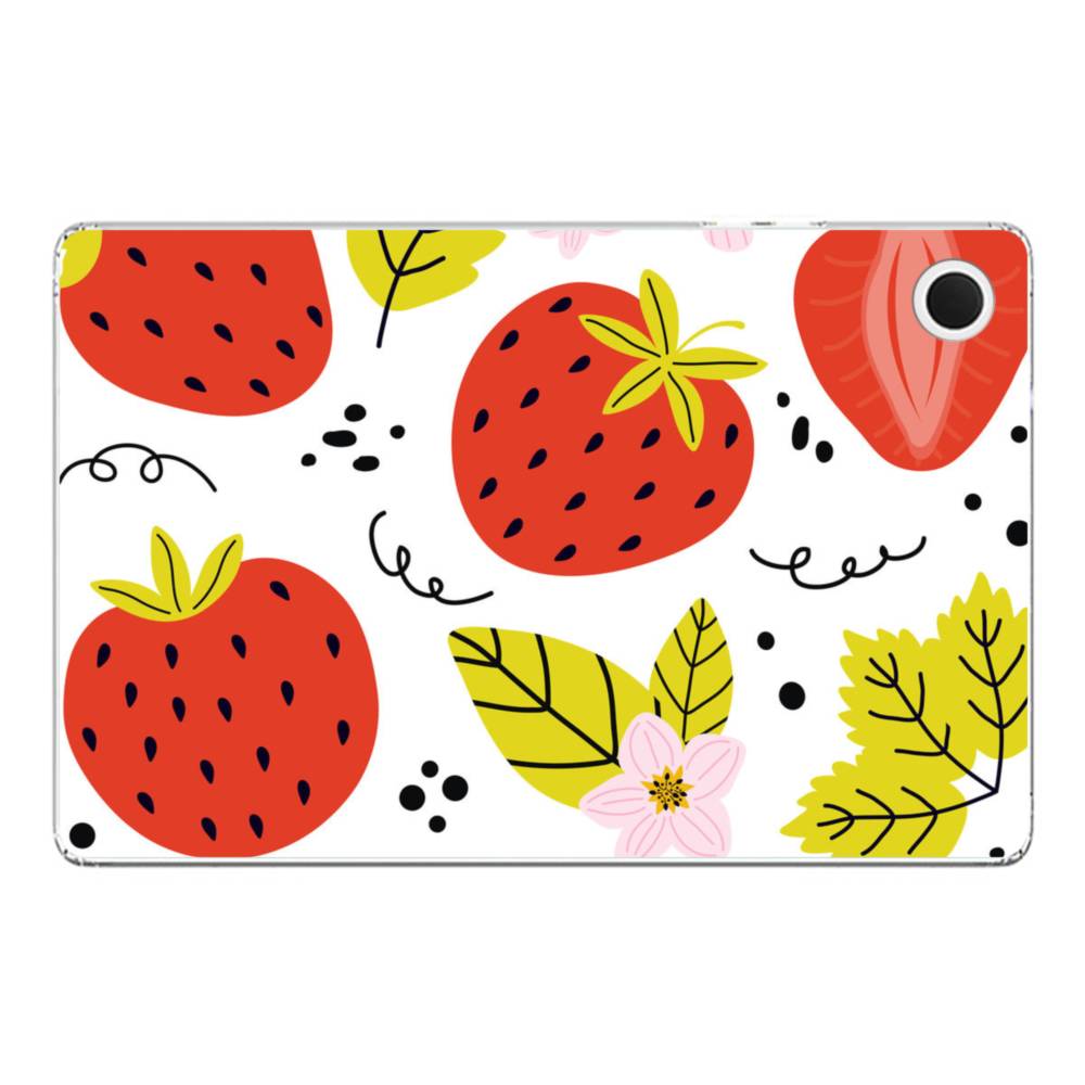 Strawberry Stickers Samsung Galaxy Tab A8 10.5 (2021) Clear Case