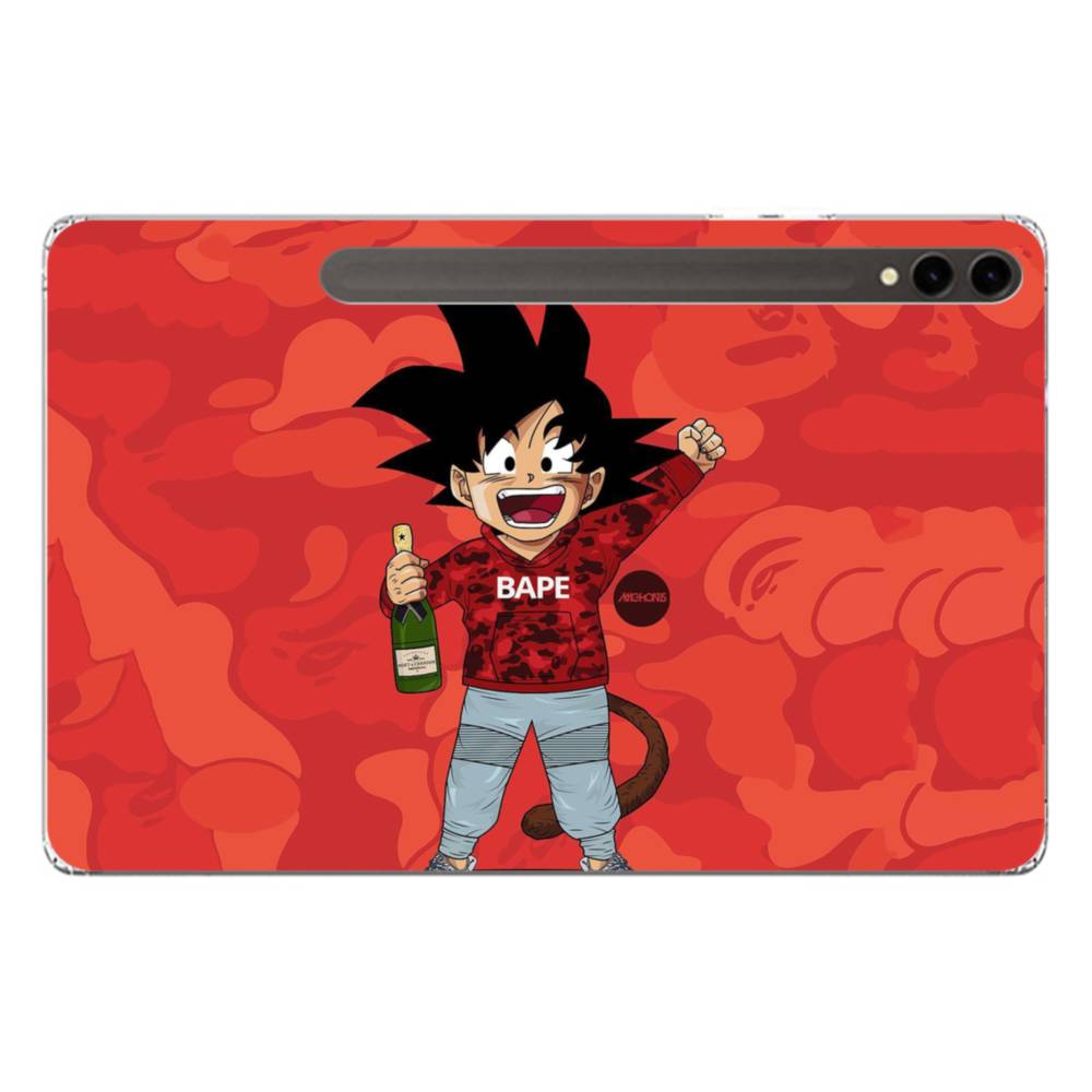 Goku Bape Samsung Galaxy Tab S9 Ultra Clear Case