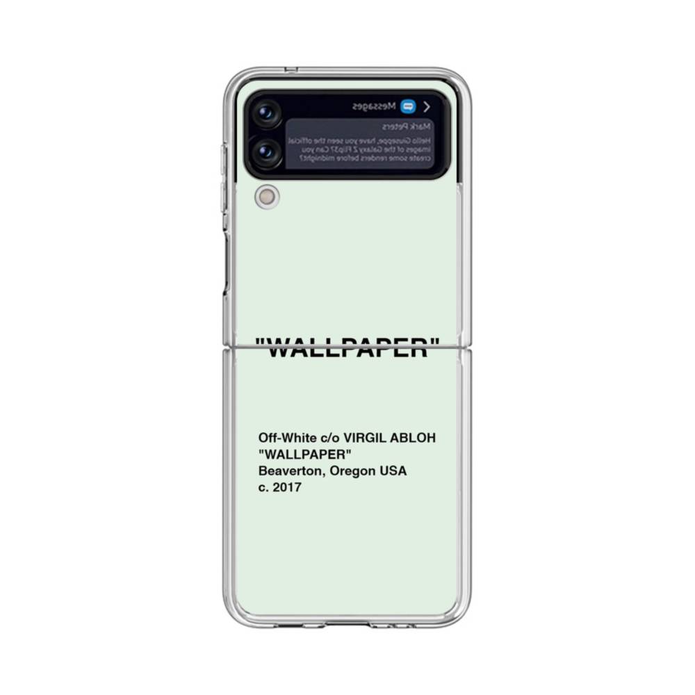 Wallpaper Minimalism Samsung Galaxy Z Flip 3 5G Clear Case | Case-Custom