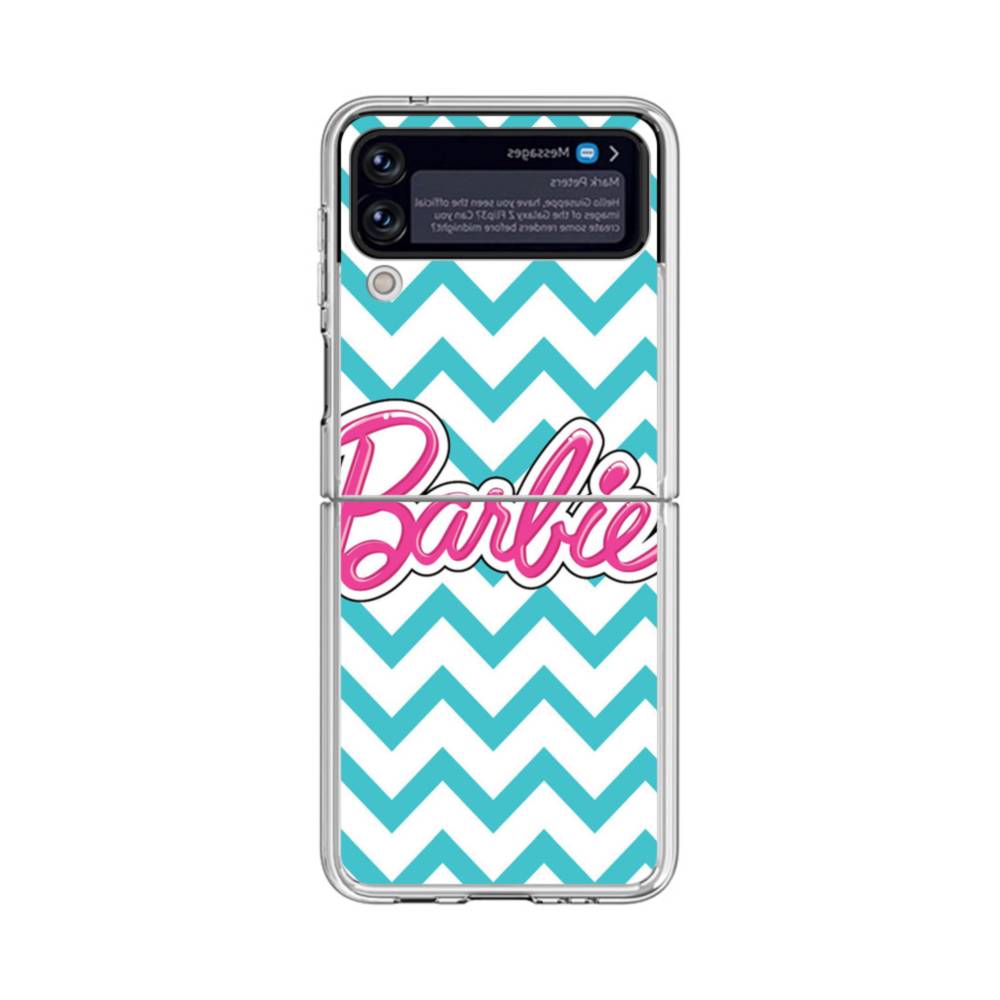 Z Flip 5 Barbie Case,cute Curly Wave Frame Barbie Movie Design Shockproof  Phone Case For Samsung Galaxy Z Flip 5