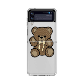 LV Bear Samsung Galaxy Z Flip 4 Clear Case