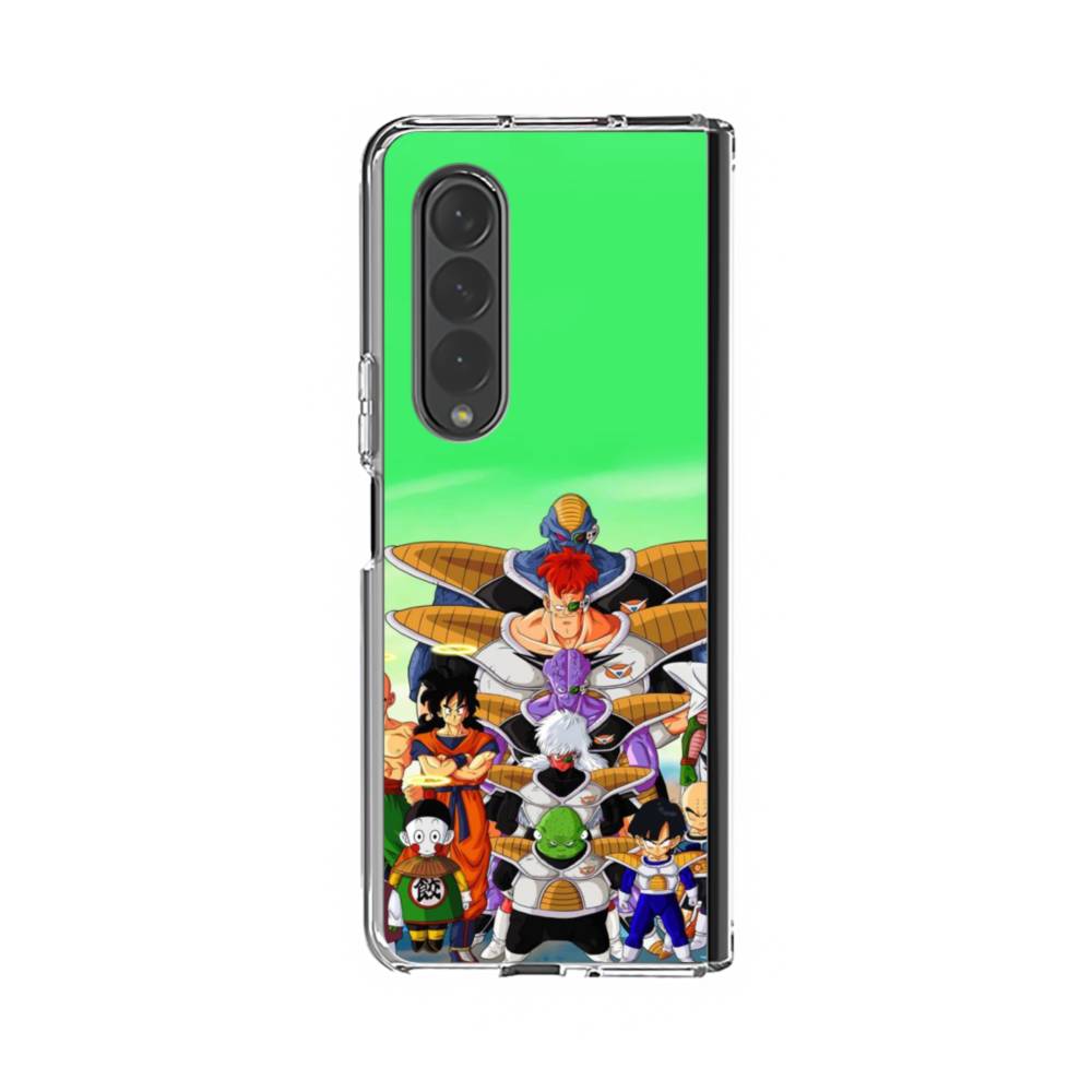 Dragon Ball Z Samsung Galaxy Z Fold 4 Clear Case