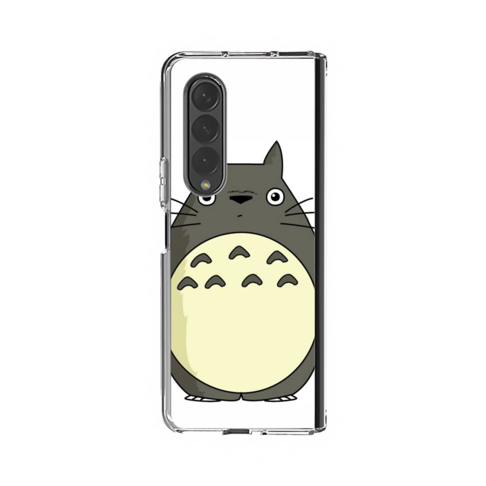 Totoro Standing Samsung Galaxy Z Fold 4 Clear Case