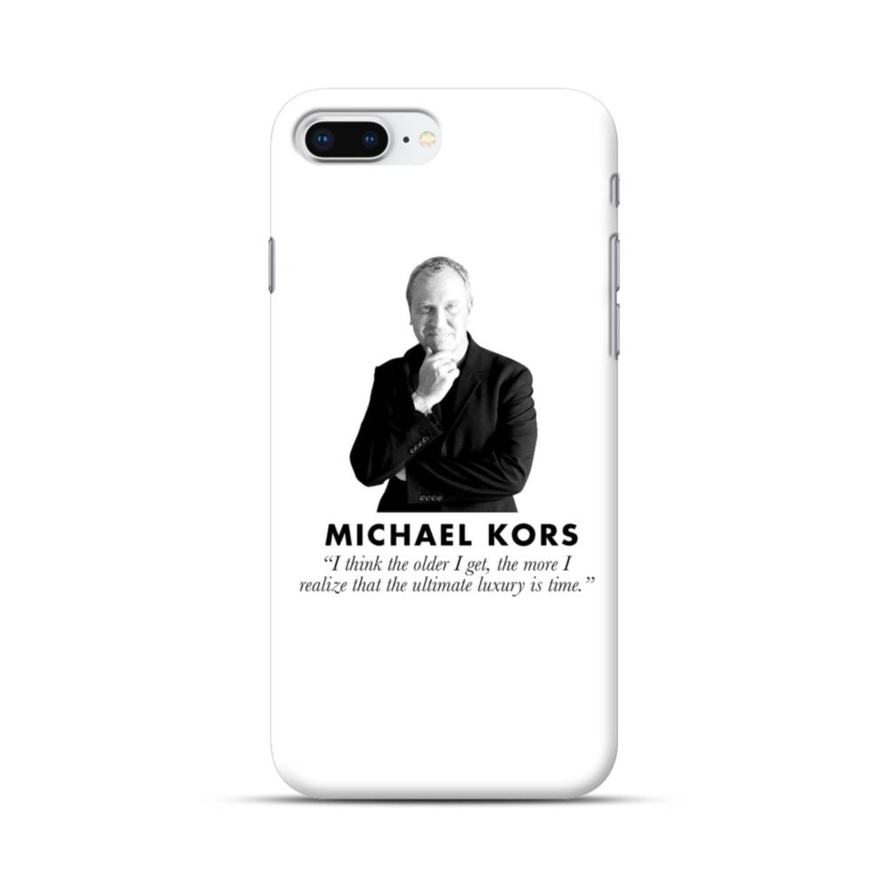 Okkernoot Rot Hoopvol Ultimate Luxury Is Time Michael Kors Quote iPhone 8 Plus Case | Case-Custom