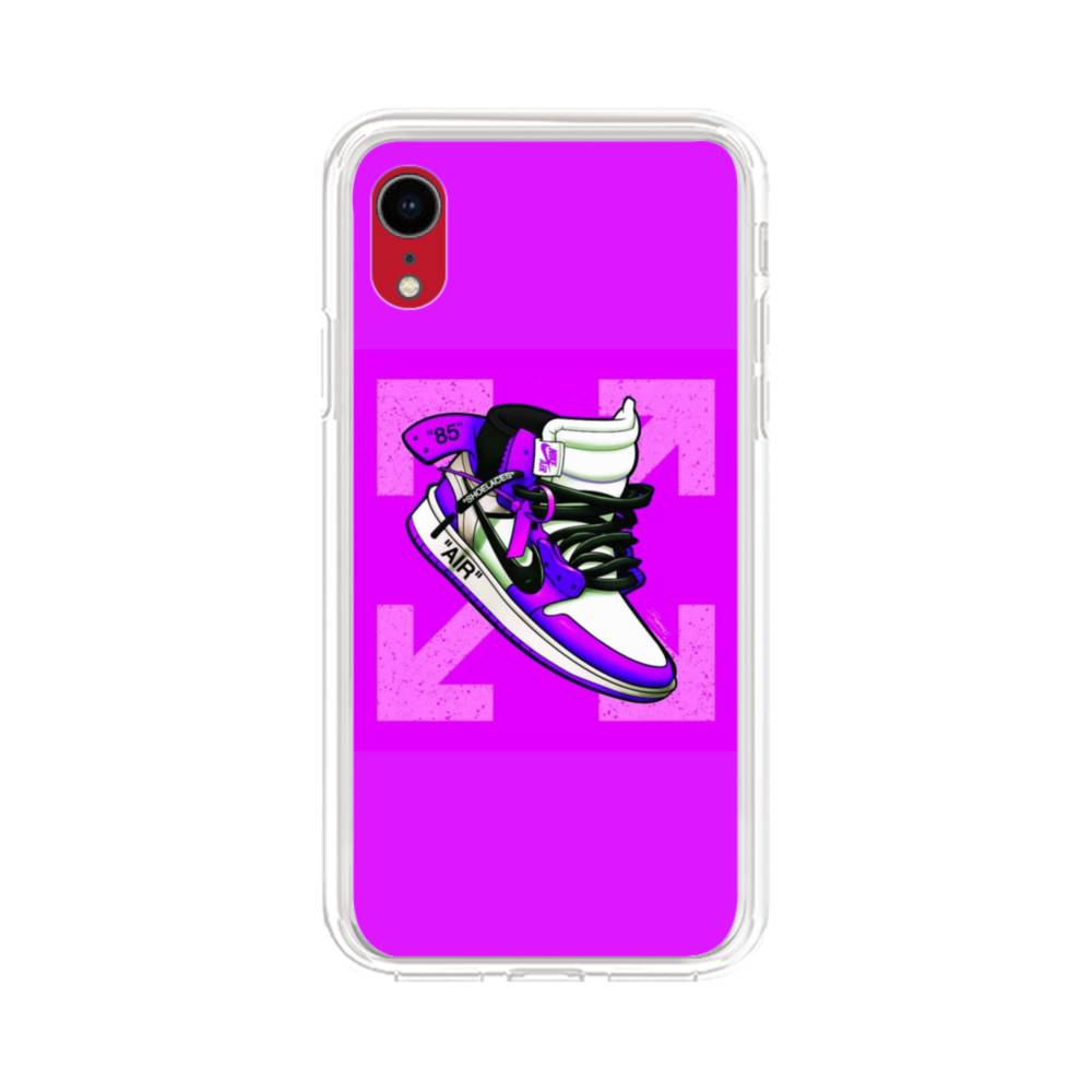 Off White Nike Iphone Xr Clear Case Case Custom